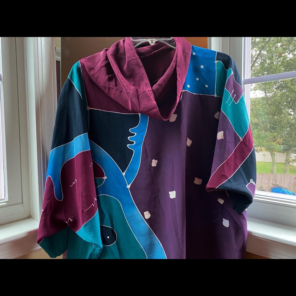 Shekina Hand Painted Silk Top